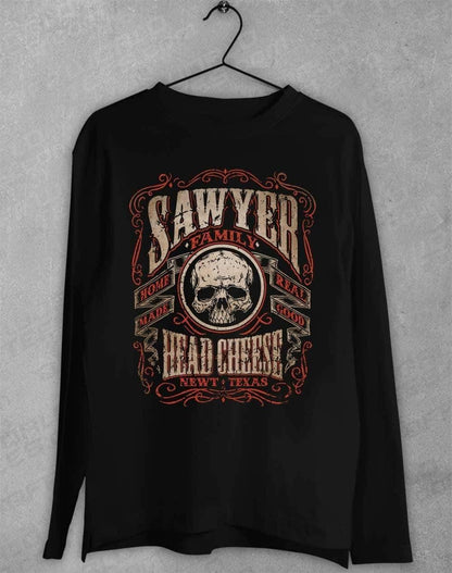 Sawyer Family Head Cheese Long Sleeve T-Shirt S / Black  - Off World Tees