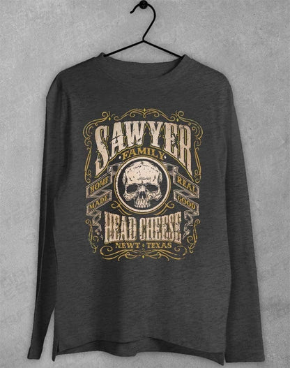Sawyer Family Head Cheese Long Sleeve T-Shirt S / Dark Heather  - Off World Tees