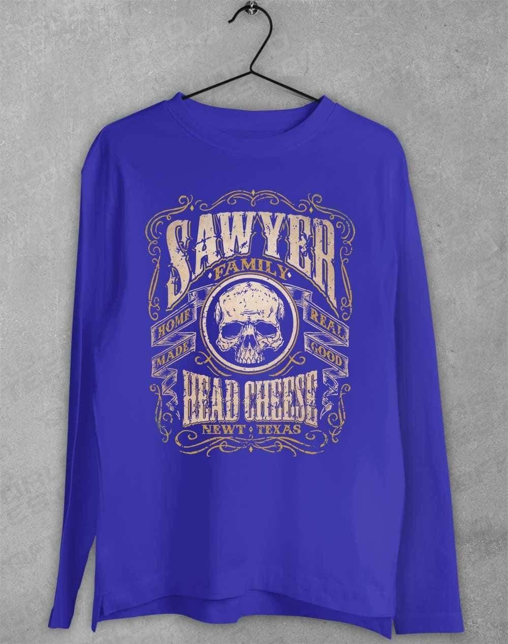 Sawyer Family Head Cheese Long Sleeve T-Shirt S / Royal  - Off World Tees