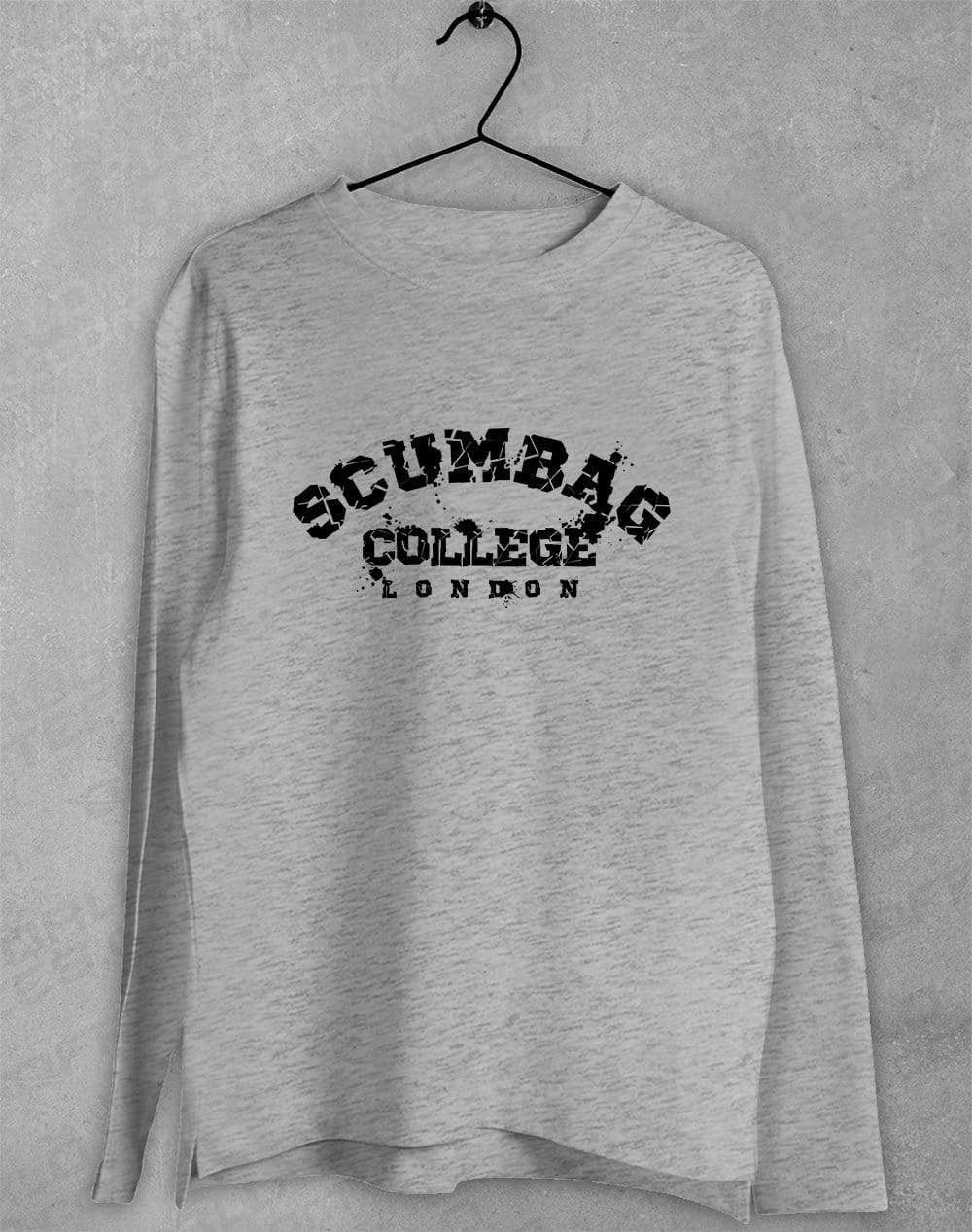 Scumbag College Long Sleeve T-Shirt S / Sport Grey  - Off World Tees