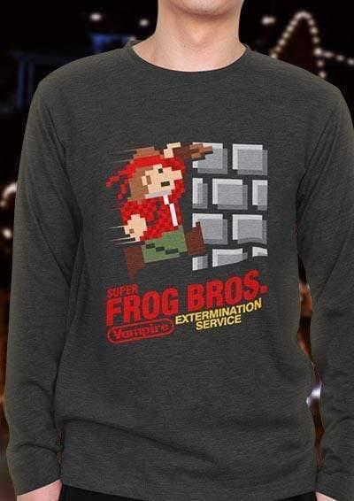 Super Frog Bros Long Sleeve T-Shirt  - Off World Tees