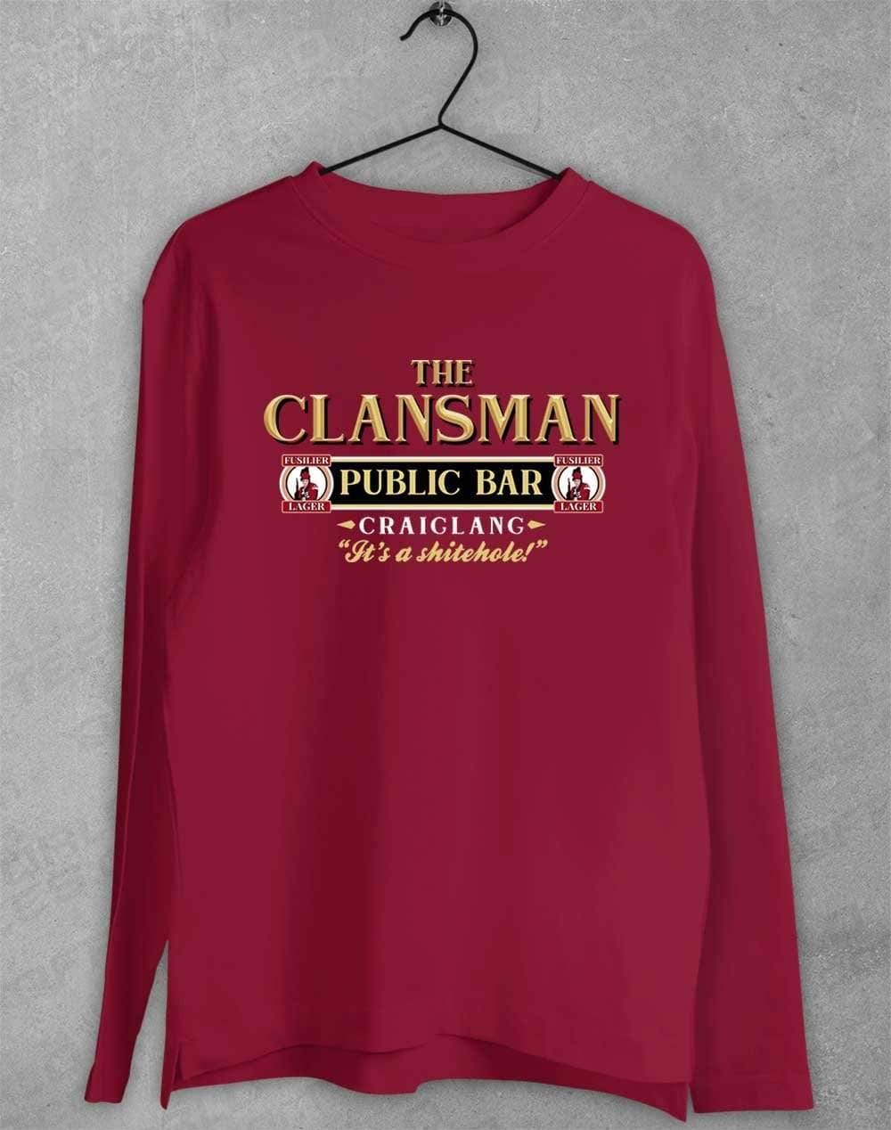 The Clansman Craiglang Long Sleeve T-Shirt S / Cardinal  - Off World Tees