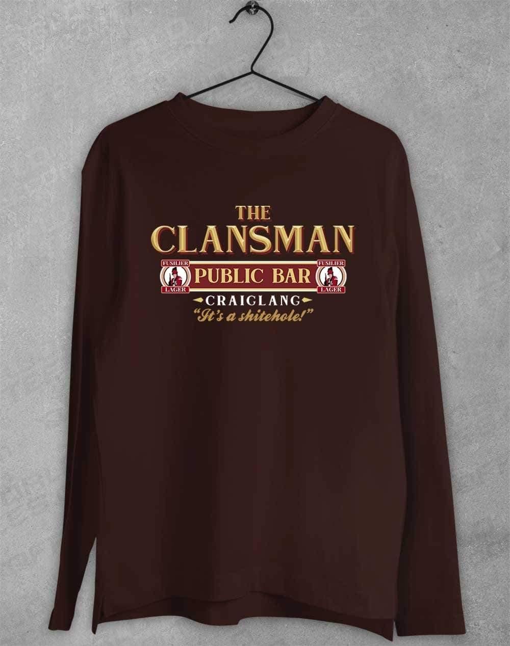 The Clansman Craiglang Long Sleeve T-Shirt S / Dark Chocolate  - Off World Tees