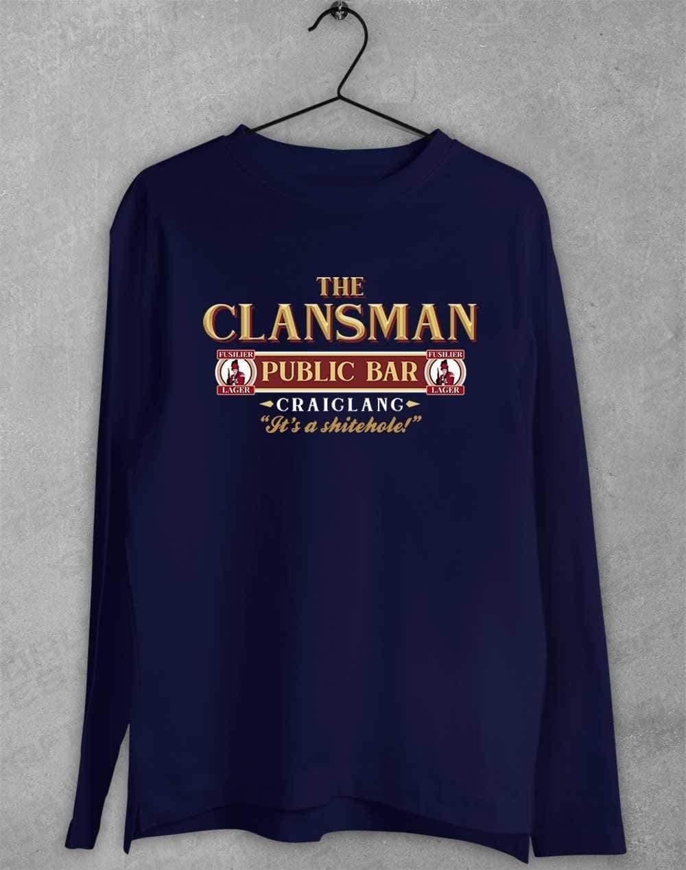 The Clansman Craiglang Long Sleeve T-Shirt S / Navy  - Off World Tees