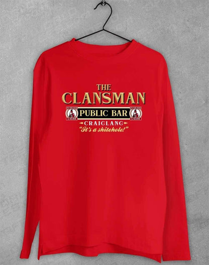 The Clansman Craiglang Long Sleeve T-Shirt S / Red  - Off World Tees