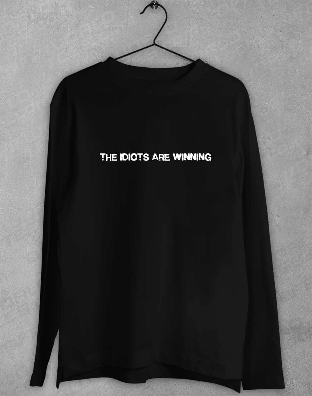 The Idiots Are Winning Long Sleeve T-Shirt S / Black  - Off World Tees
