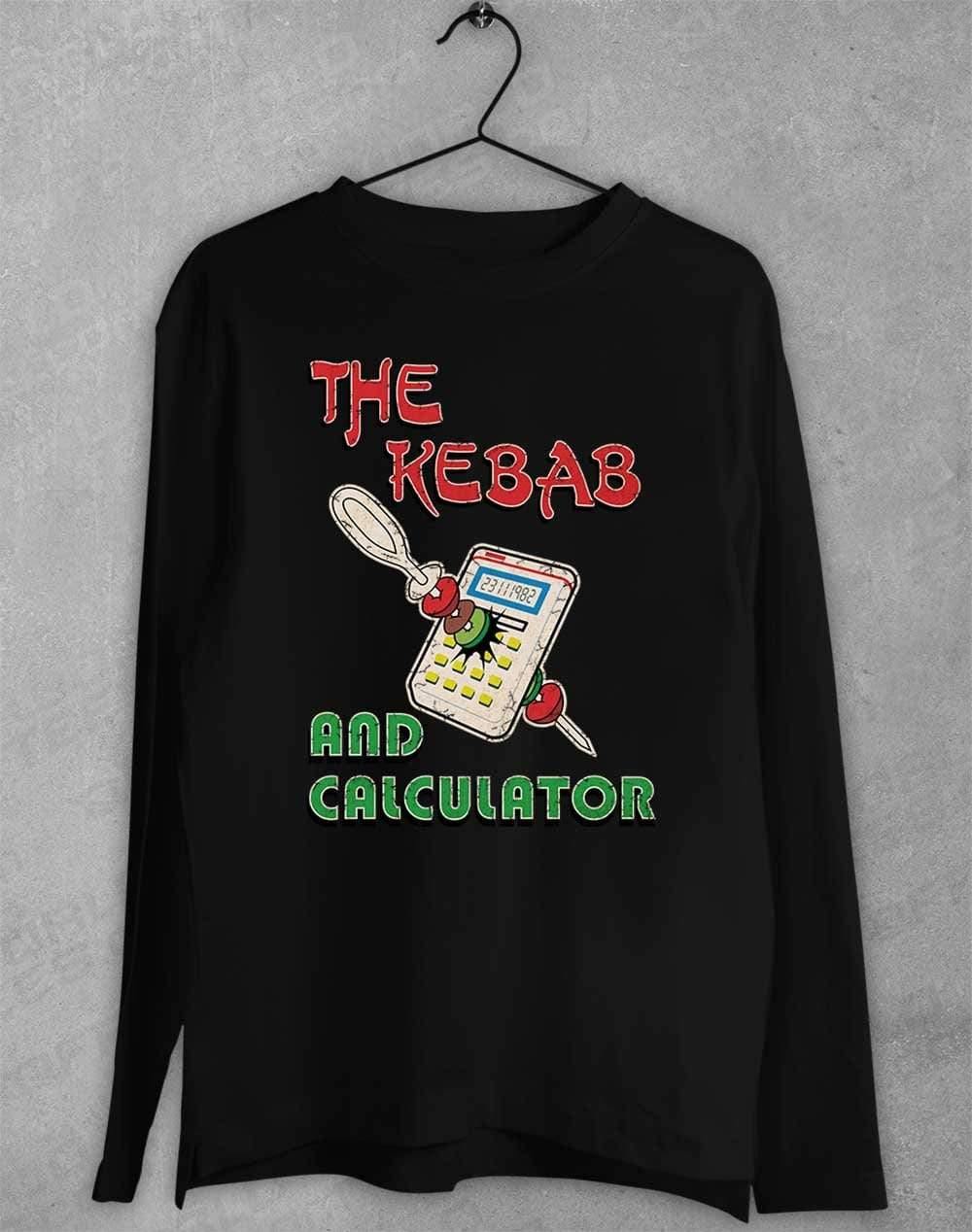 The Kebab and Calculator 1982 Long Sleeve T-Shirt S / Black  - Off World Tees