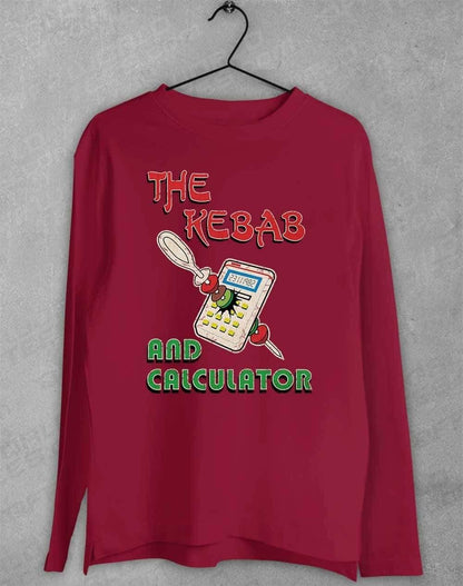 The Kebab and Calculator 1982 Long Sleeve T-Shirt S / Cardinal  - Off World Tees