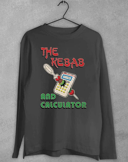 The Kebab and Calculator 1982 Long Sleeve T-Shirt S / Charcoal  - Off World Tees