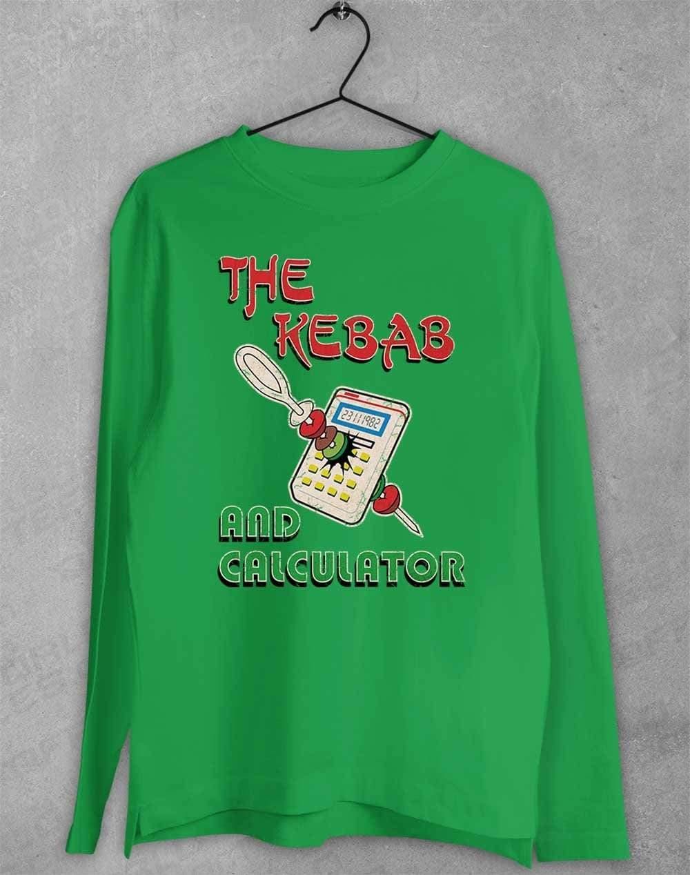 The Kebab and Calculator 1982 Long Sleeve T-Shirt S / Irish Green  - Off World Tees