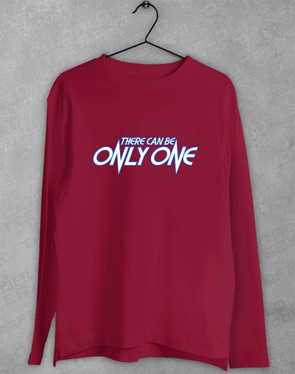 There Can Be Only One Long Sleeve T-Shirt S / Cardinal  - Off World Tees