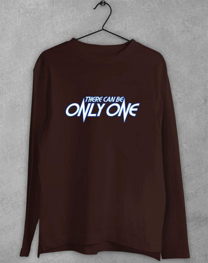 There Can Be Only One Long Sleeve T-Shirt S / Dark Chocolate  - Off World Tees