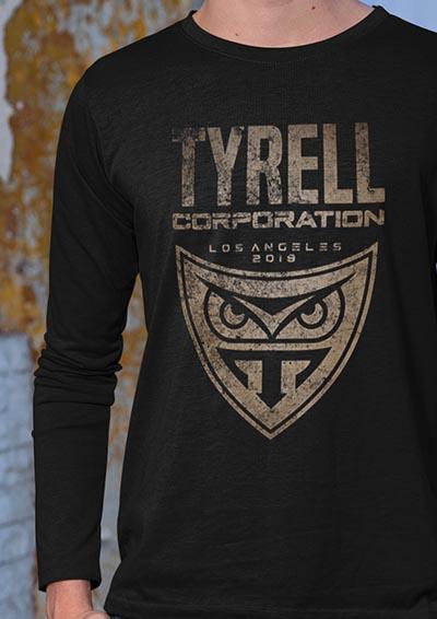 Tyrell Distressed Badge Long Sleeve T-Shirt  - Off World Tees