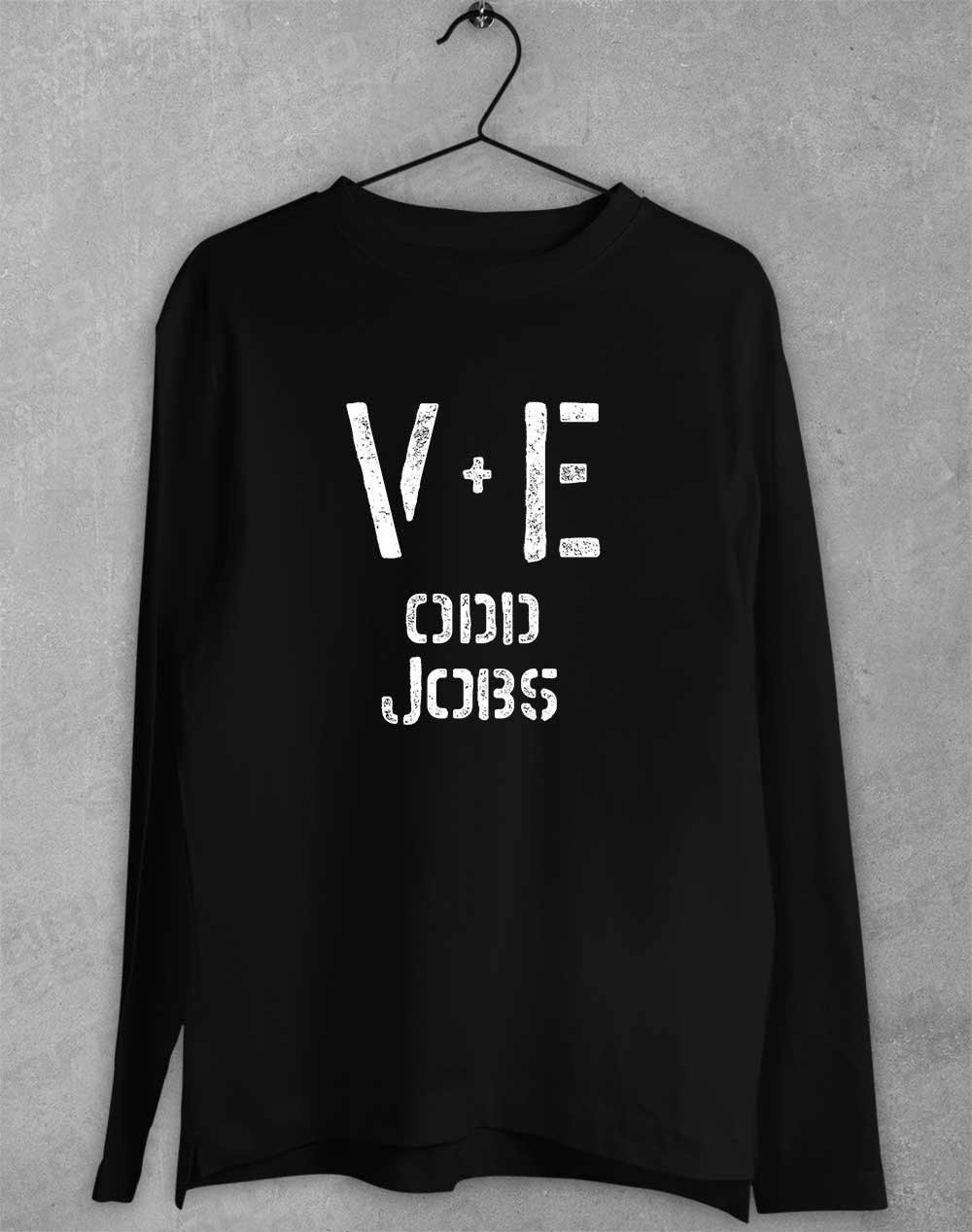 Val and Earl's Odd Jobs Long Sleeve T-Shirt Black / S  - Off World Tees