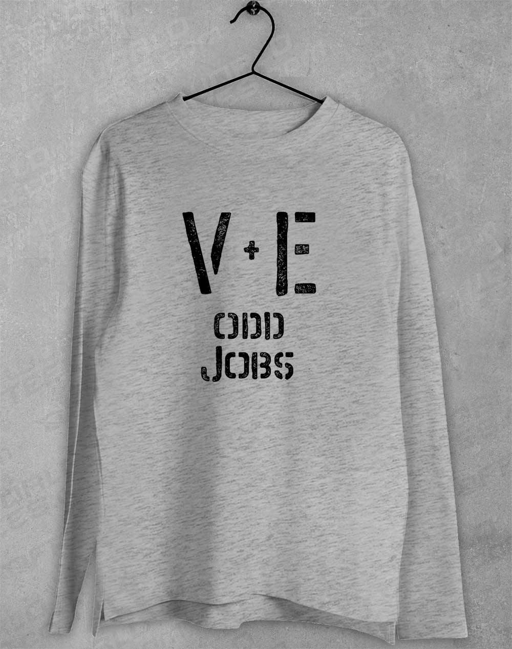 Val and Earl's Odd Jobs Long Sleeve T-Shirt Sport Grey / S  - Off World Tees