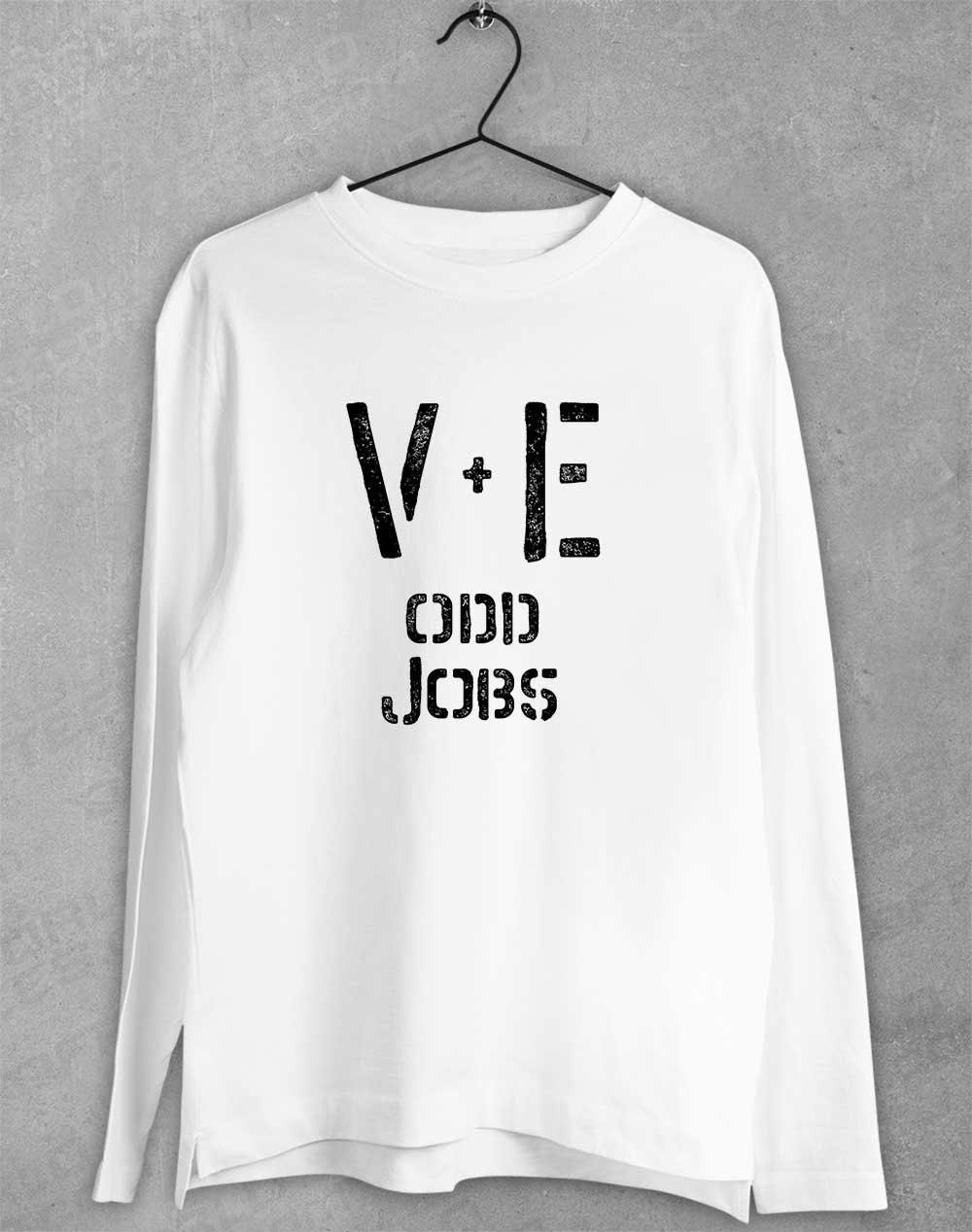 Val and Earl's Odd Jobs Long Sleeve T-Shirt White / S  - Off World Tees