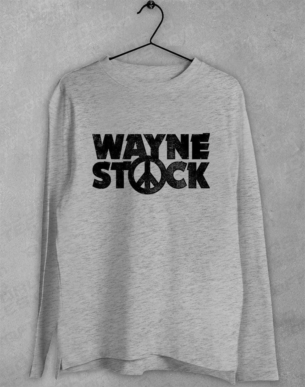 Waynestock Long Sleeve T-Shirt S / Sport Grey  - Off World Tees