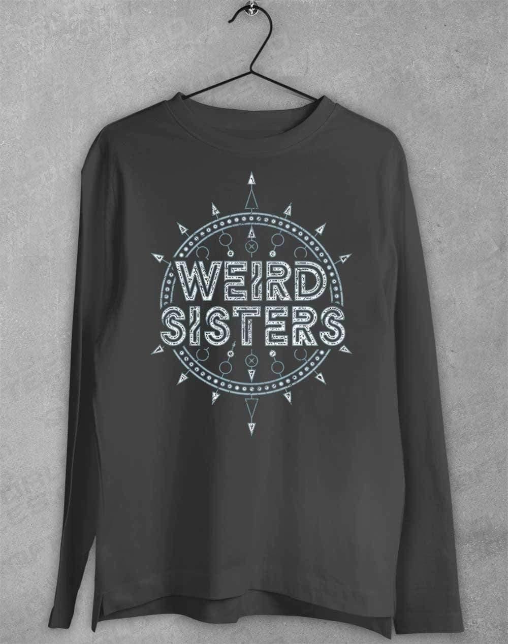 Weird Sisters Band Logo Long Sleeve T-Shirt S / Charcoal  - Off World Tees