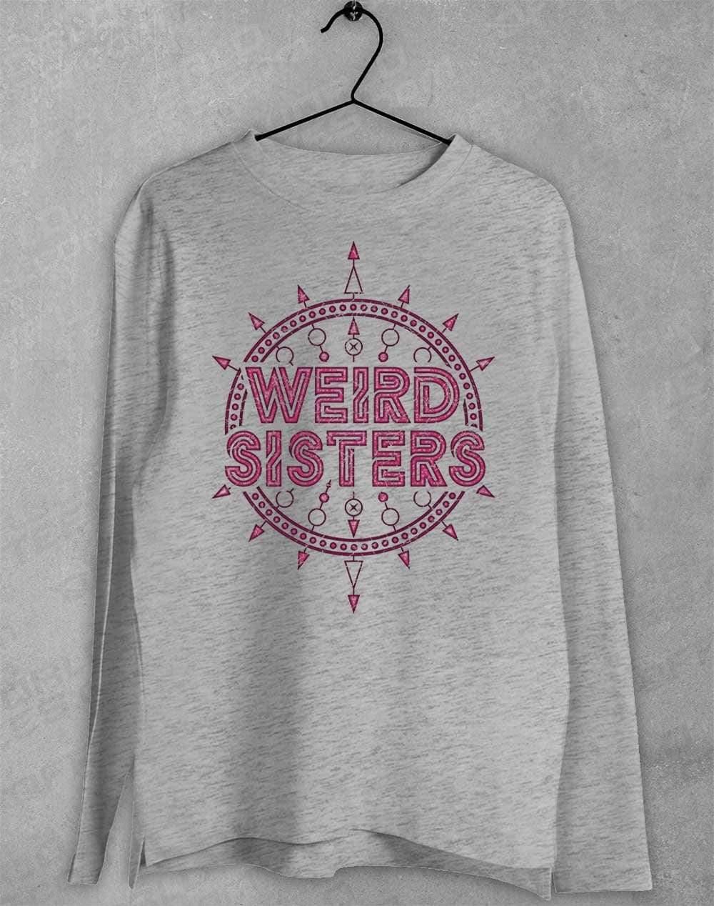 Weird Sisters Band Logo Long Sleeve T-Shirt S / Sport Grey  - Off World Tees