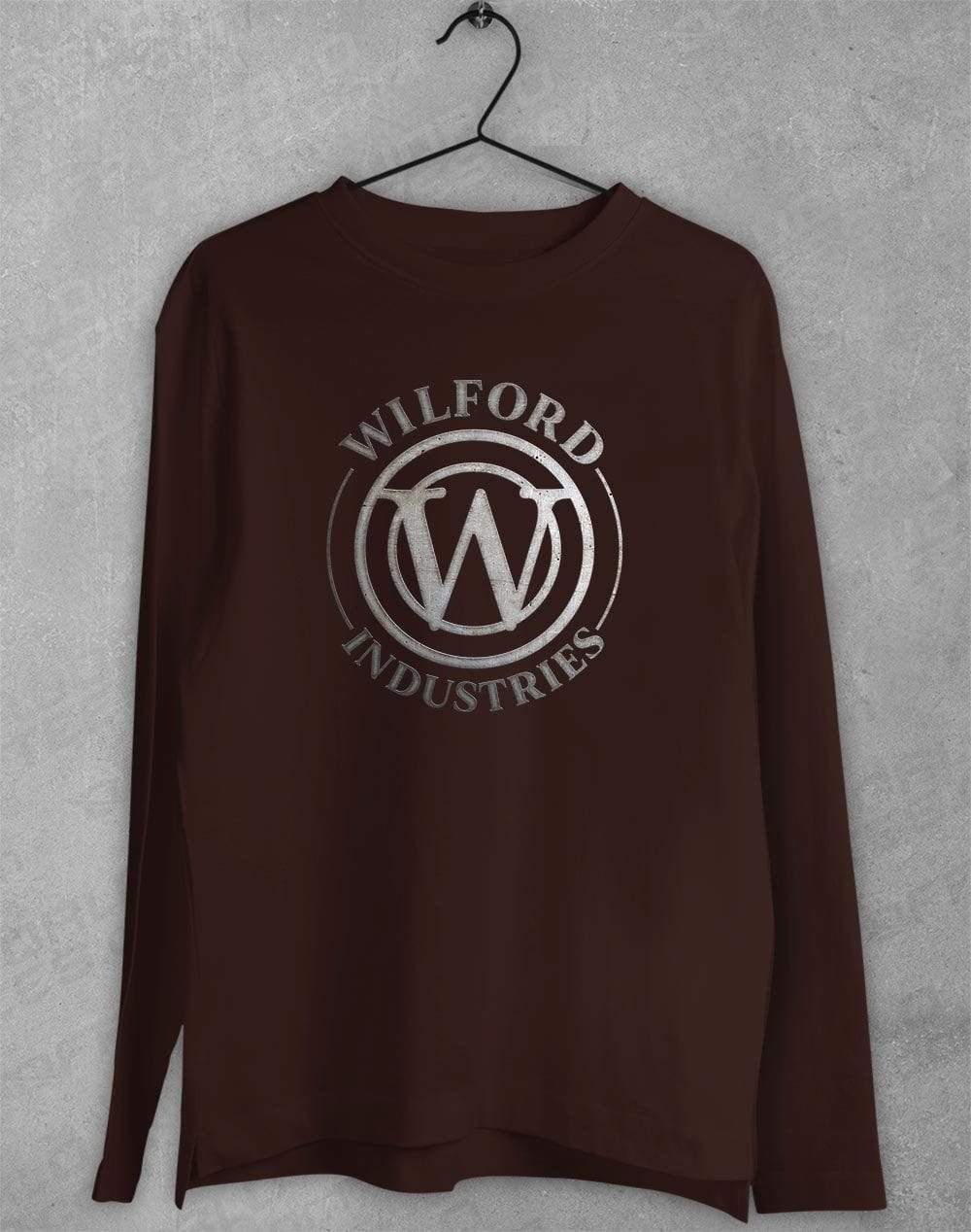 Wilford Industries Long Sleeve T-Shirt S / Dark Chocolate  - Off World Tees