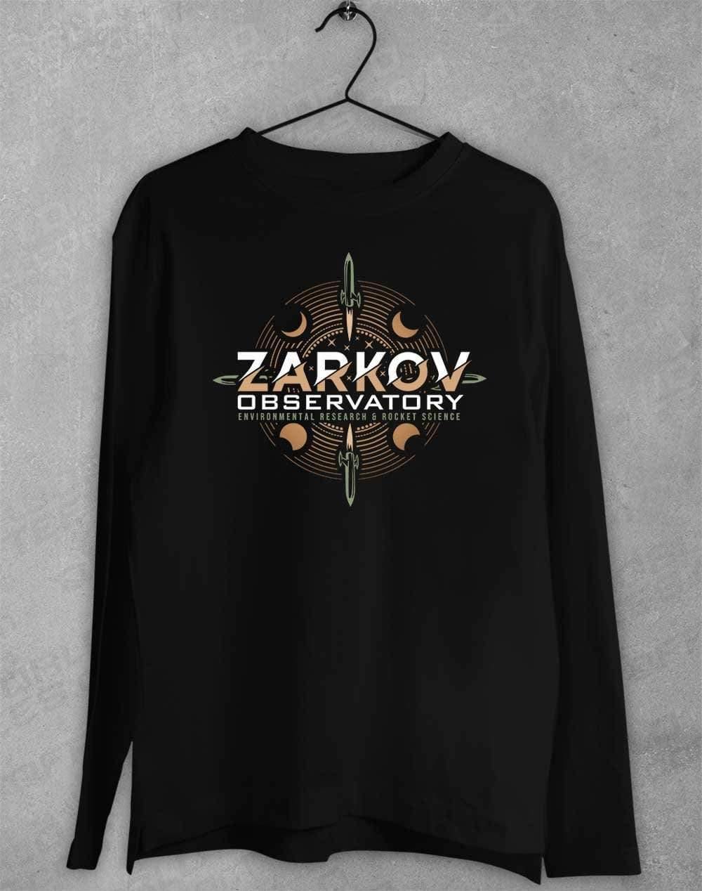 Zarkov Observatory Long Sleeve T-Shirt S / Black  - Off World Tees