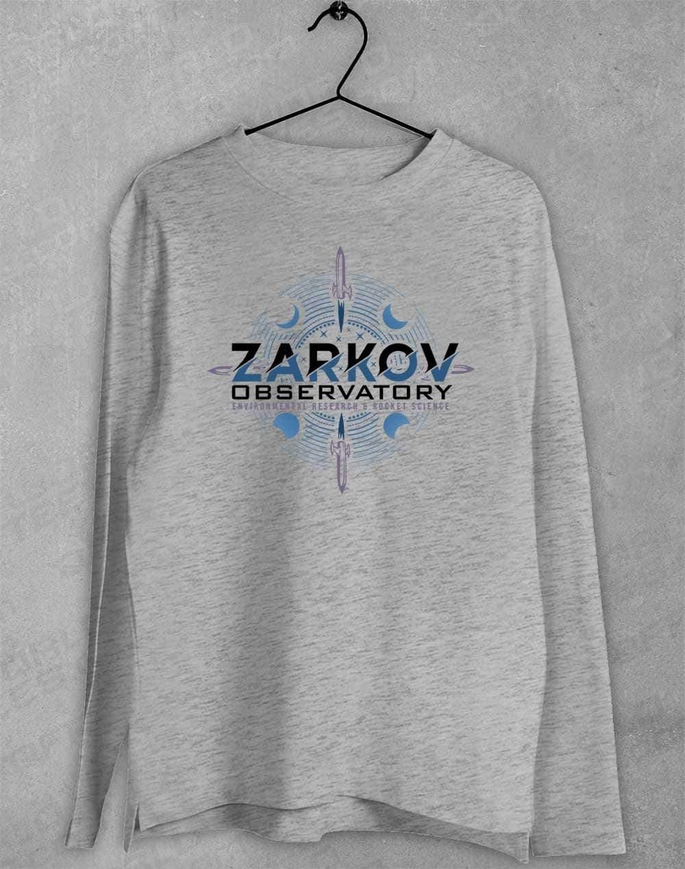 Zarkov Observatory Long Sleeve T-Shirt S / Sport Grey  - Off World Tees