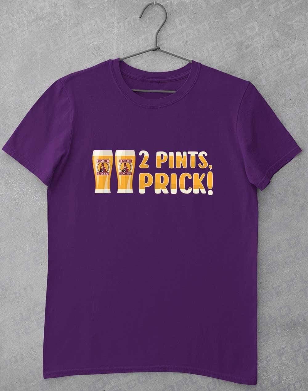 2 Pints Pr*ck T-Shirt S / Purple  - Off World Tees