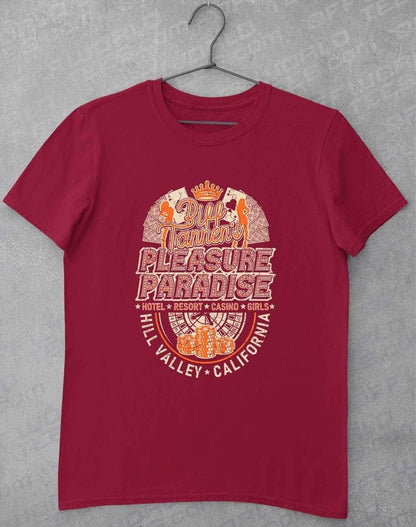 Biff Tannen's Pleasure Paradise T-Shirt S / Cardinal Red  - Off World Tees