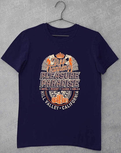 Biff Tannen's Pleasure Paradise T-Shirt S / Navy  - Off World Tees