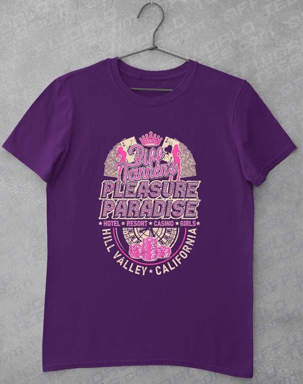 Biff Tannen's Pleasure Paradise T-Shirt S / Purple  - Off World Tees