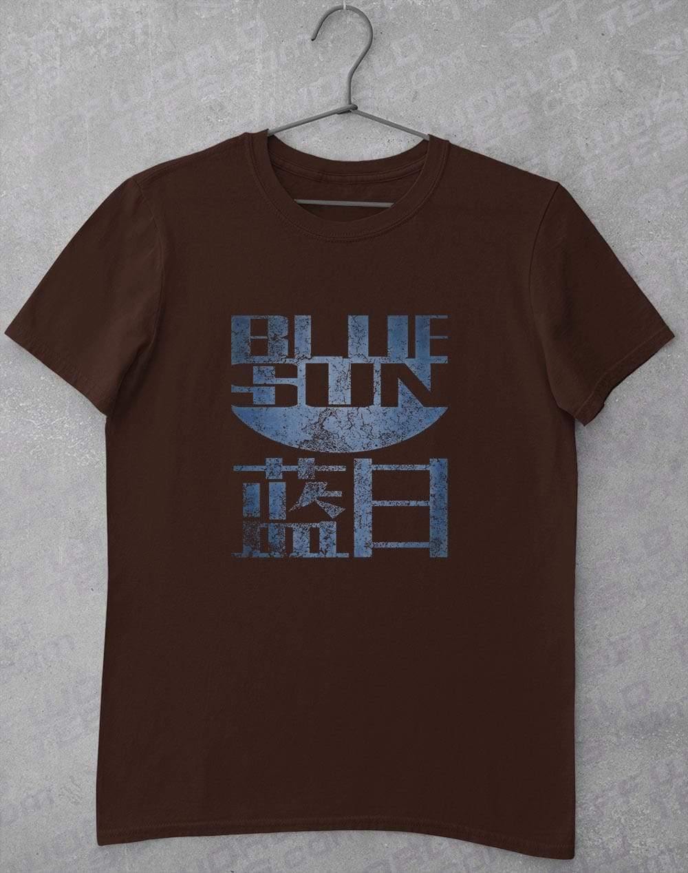 Blue Sun T-Shirt S / Dark Chocolate  - Off World Tees