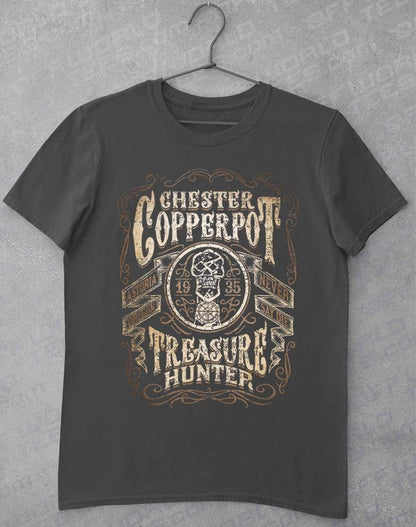 Chester Copperpot Treasure Hunter T-Shirt S / Charcoal  - Off World Tees