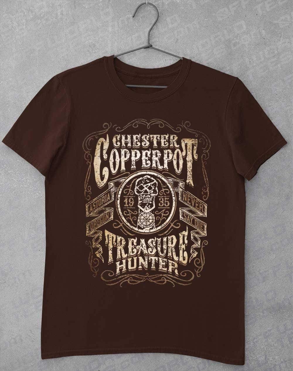 Chester Copperpot Treasure Hunter T-Shirt S / Dark Chocolate  - Off World Tees
