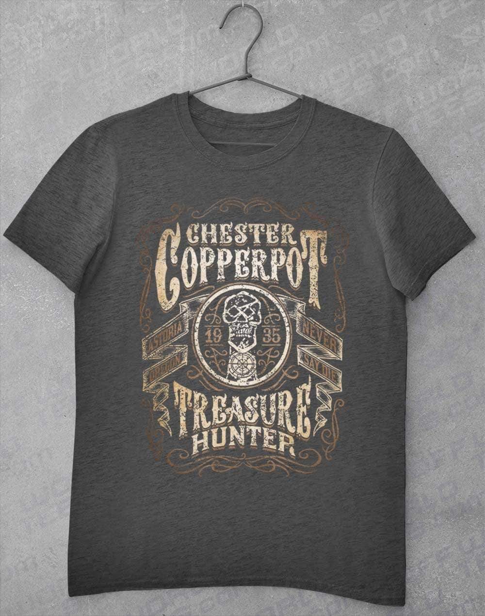 Chester Copperpot Treasure Hunter T-Shirt S / Dark Heather  - Off World Tees