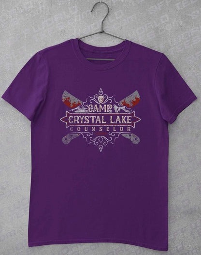 Crystal Lake Counselor T-Shirt S / Purple  - Off World Tees