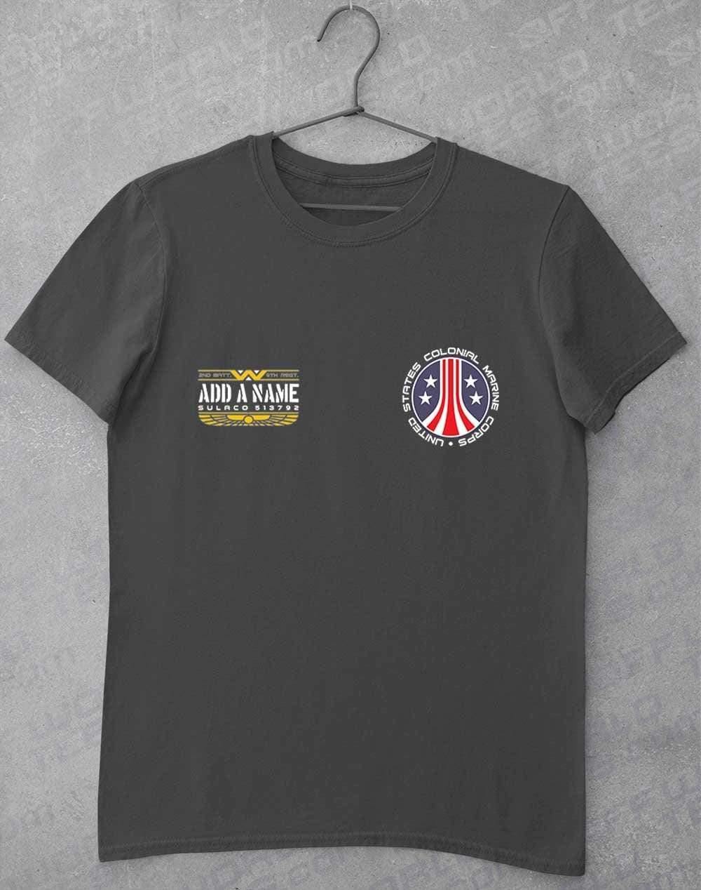 CUSTOMISABLE Colonial Marine T-Shirt S / Charcoal  - Off World Tees