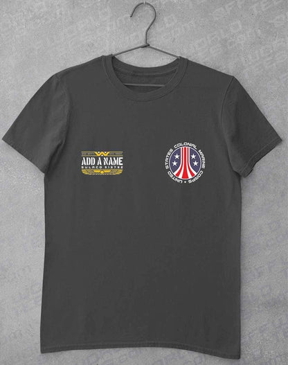 CUSTOMISABLE Colonial Marine T-Shirt S / Charcoal  - Off World Tees