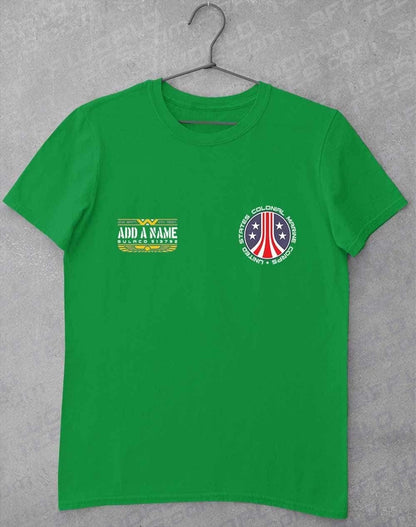 CUSTOMISABLE Colonial Marine T-Shirt S / Irish Green  - Off World Tees