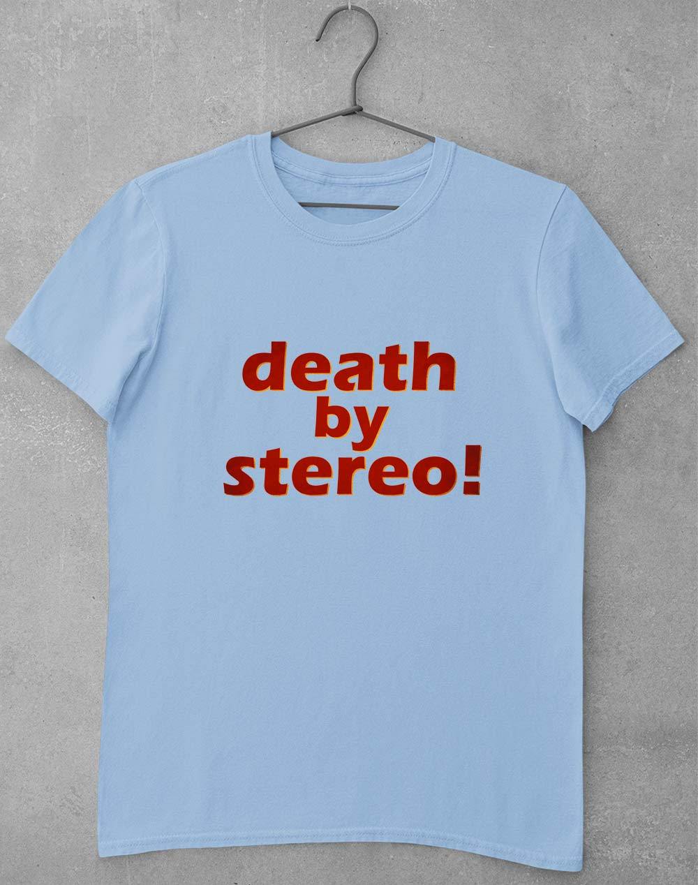 Death By Stereo! T-Shirt S / Light Blue  - Off World Tees