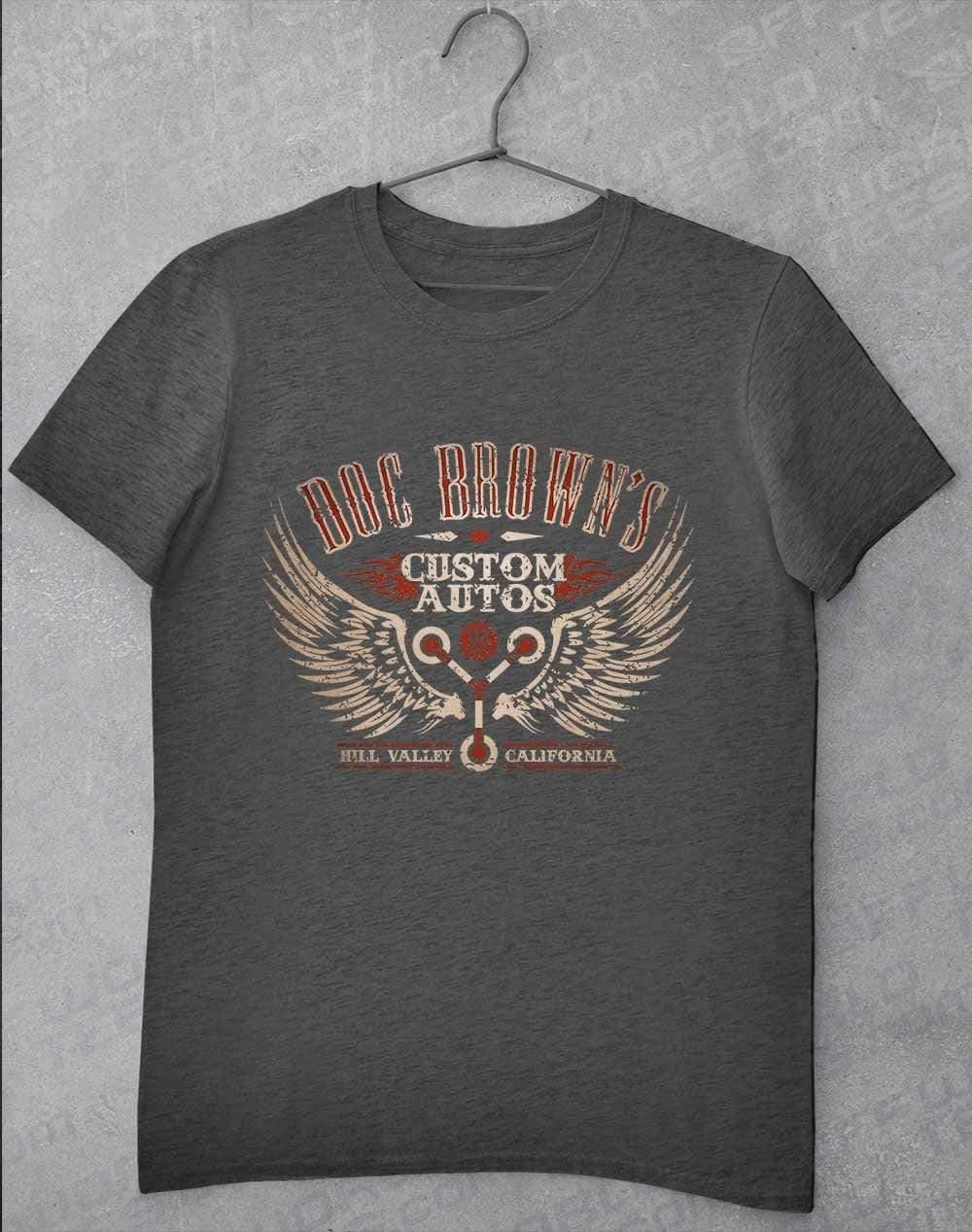 Doc Brown's Custom Autos T-Shirt S / Dark Heather  - Off World Tees