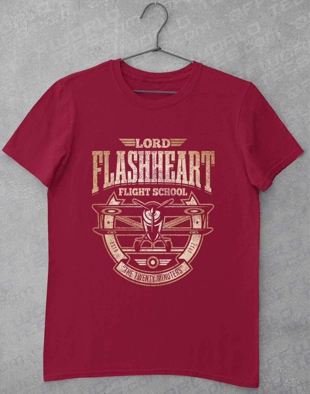 Flashheart's Flight School T-Shirt S / Cardinal Red  - Off World Tees