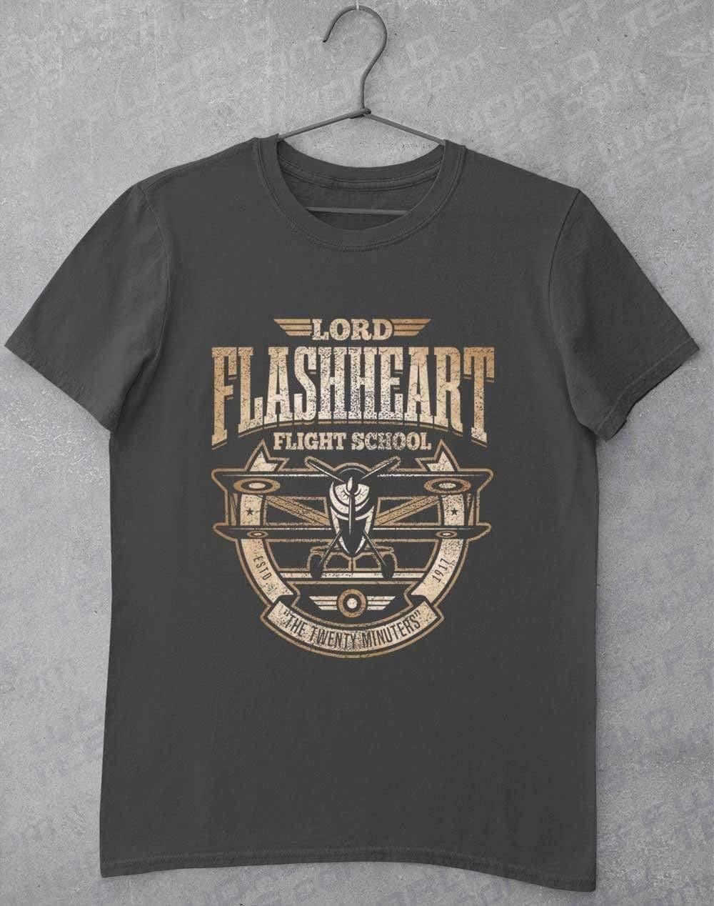 Flashheart's Flight School T-Shirt S / Charcoal  - Off World Tees