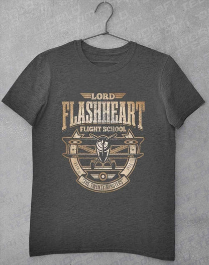 Flashheart's Flight School T-Shirt S / Dark Heather  - Off World Tees