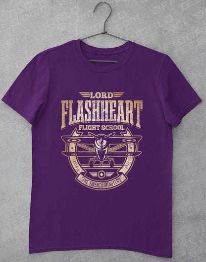 Flashheart's Flight School T-Shirt S / Purple  - Off World Tees