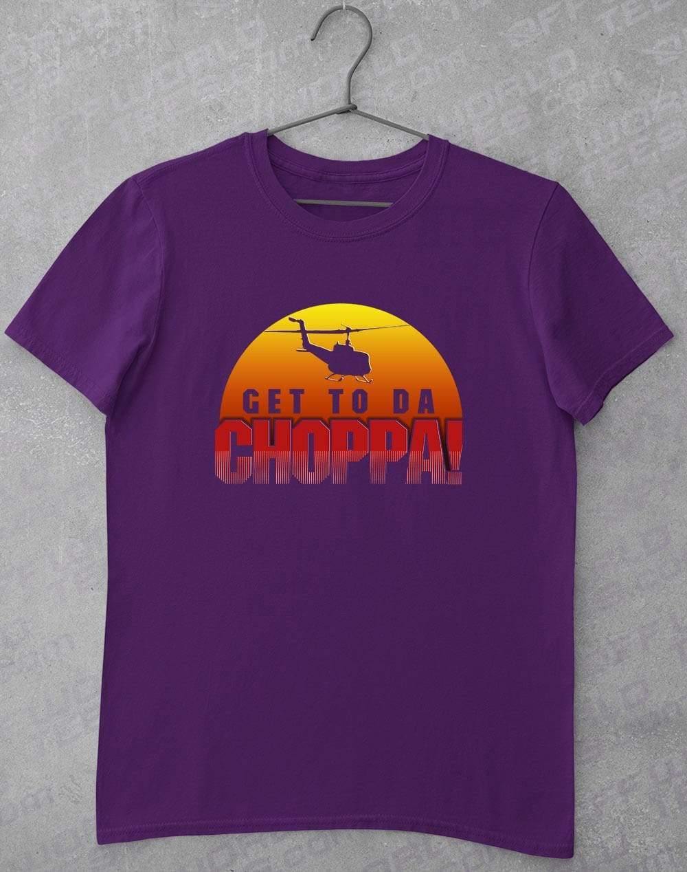 Get To Da Choppa T-Shirt S / Purple  - Off World Tees
