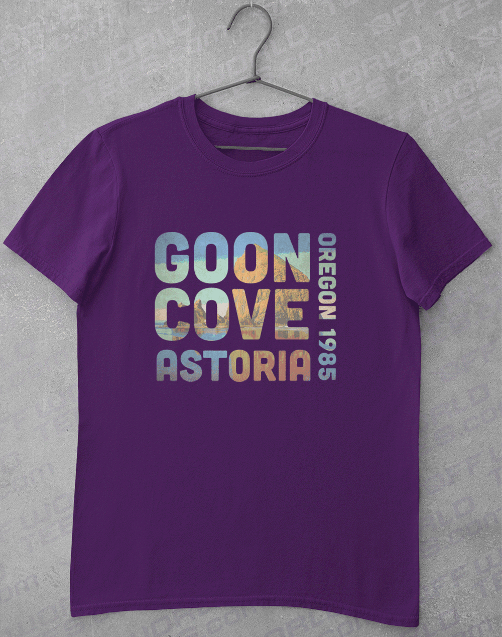 Goon Cove 1985 T-Shirt S / Purple  - Off World Tees