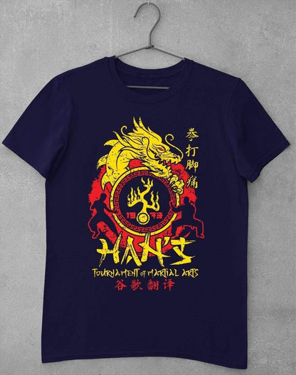 Han's Tournament of Martial Arts T-Shirt S / Navy  - Off World Tees