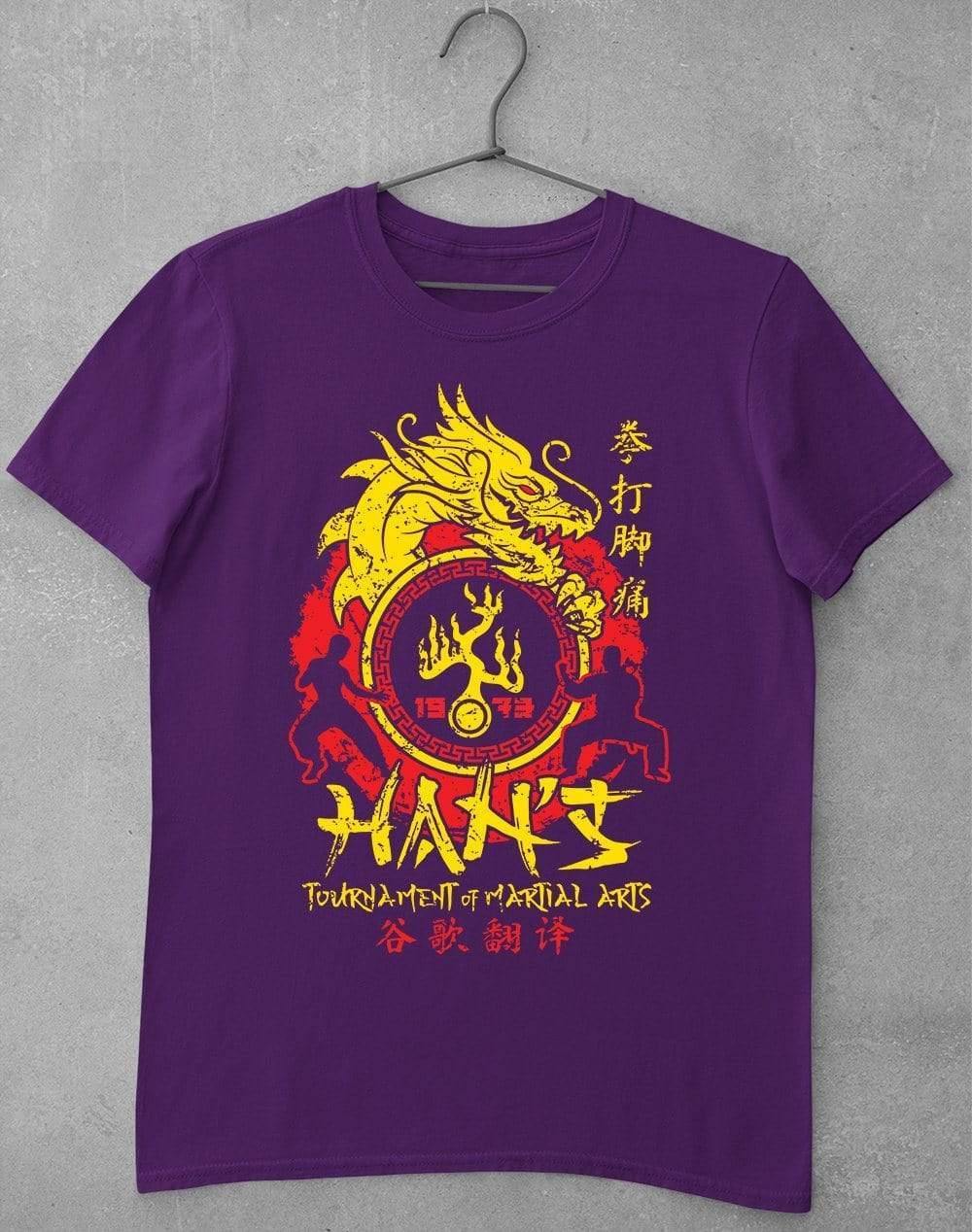 Han's Tournament of Martial Arts T-Shirt S / Purple  - Off World Tees