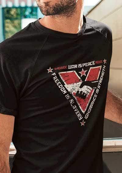 INGSOC Triangular Slogans T-Shirt  - Off World Tees