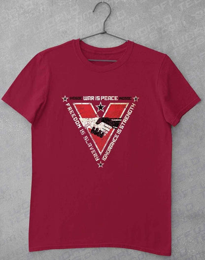 INGSOC Triangular Slogans T-Shirt S / Cardinal Red  - Off World Tees